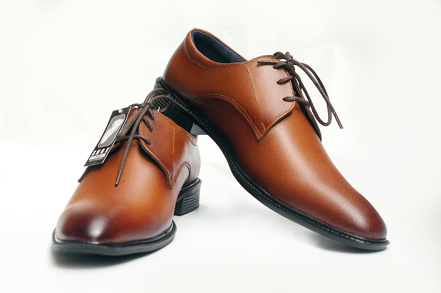 FRM03 - BRN | Classic Brown Leather Derby Shoes