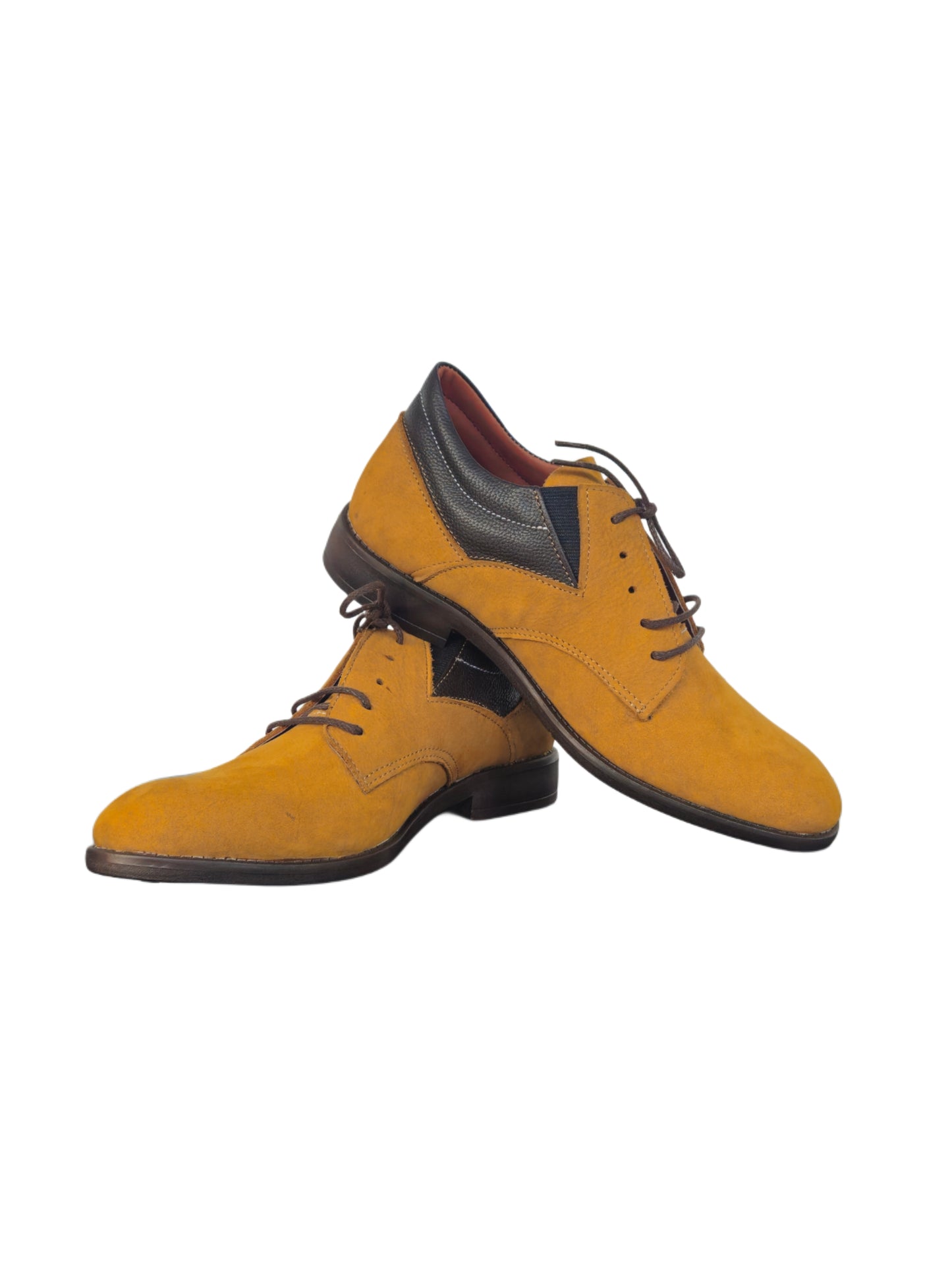 FRM13 | Mustard Suede Derby Shoes