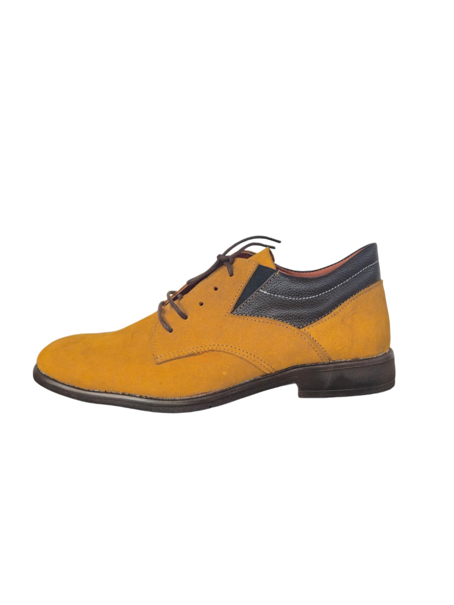 FRM13 | Mustard Suede Derby Shoes