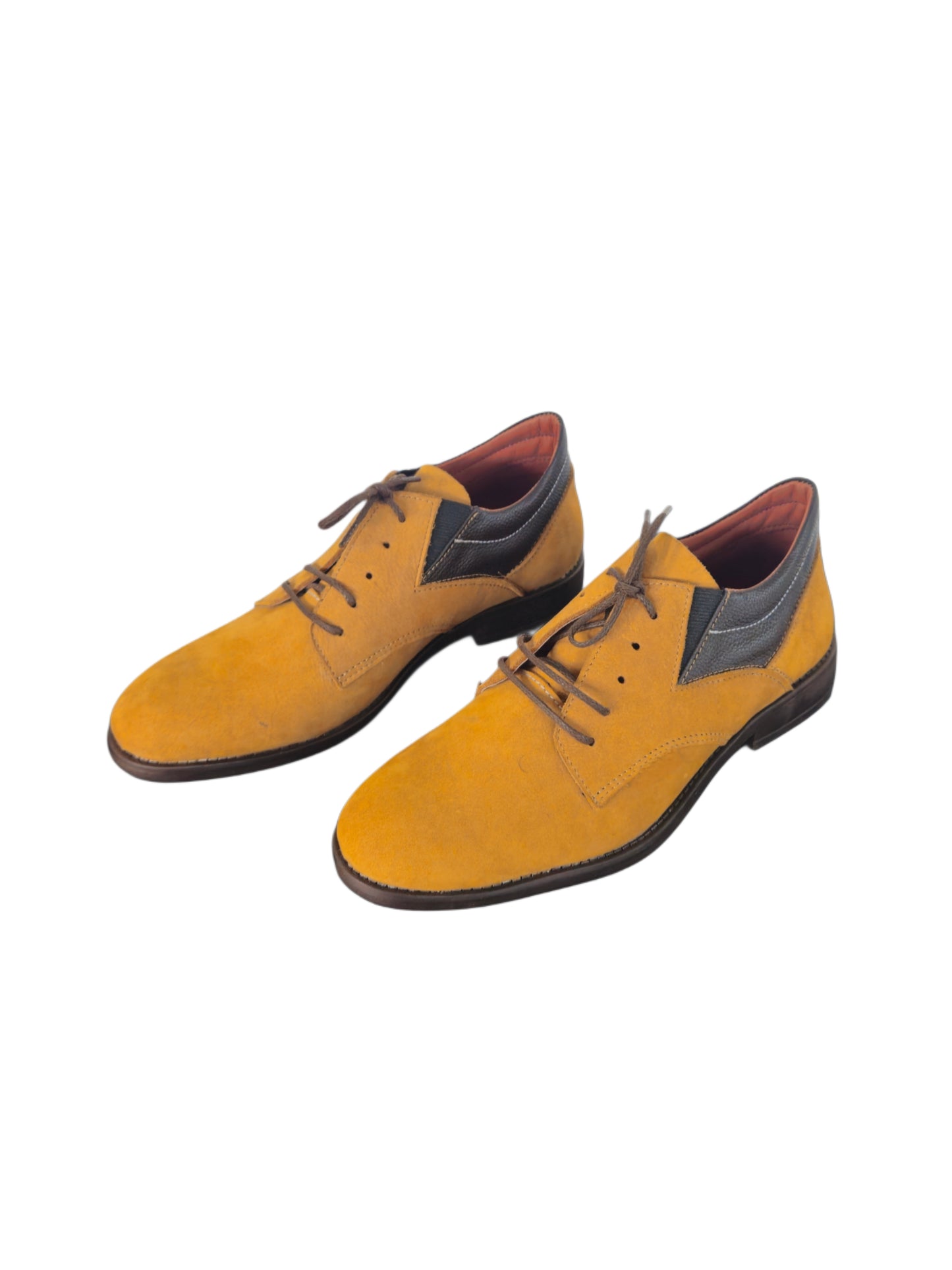 FRM13 | Mustard Suede Derby Shoes